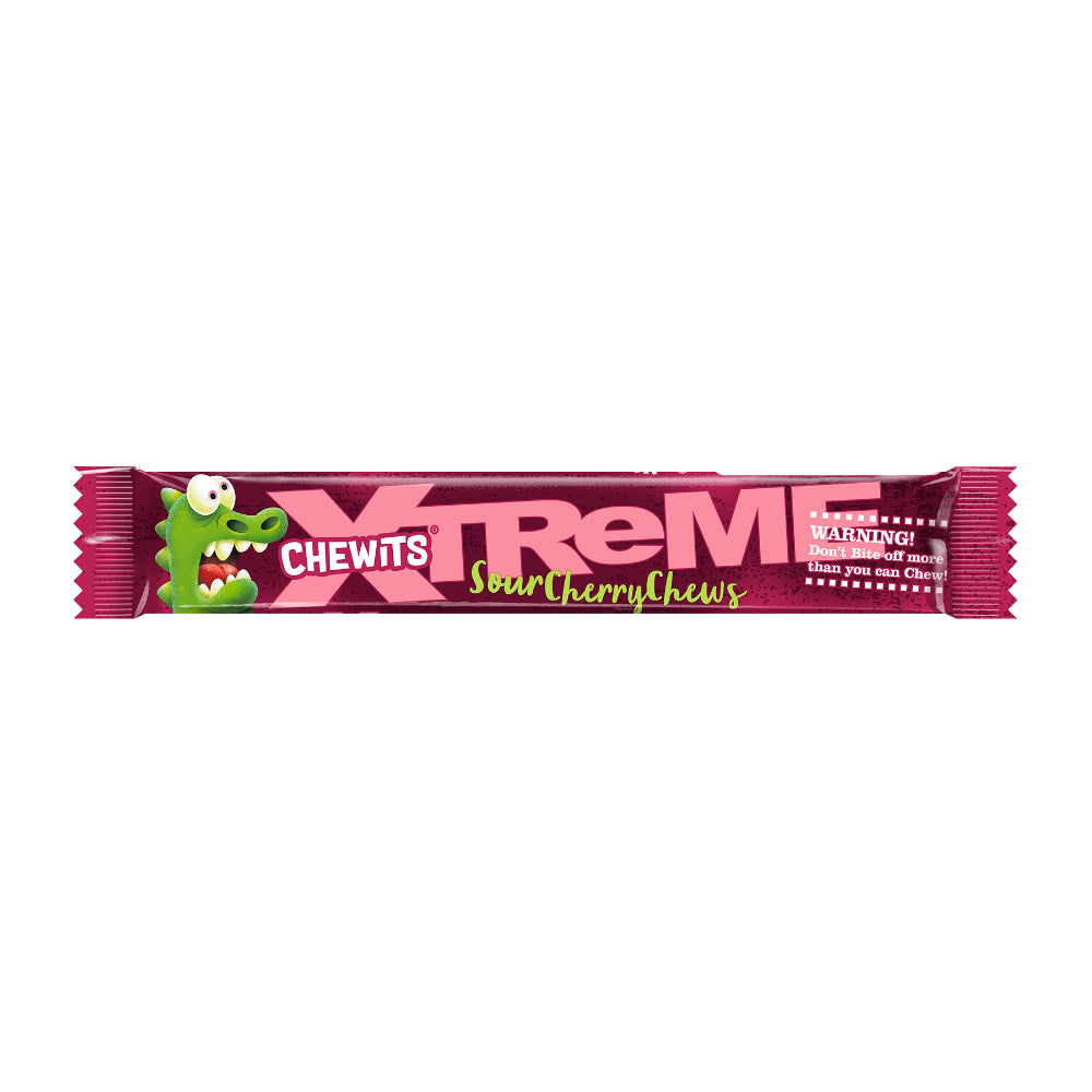Chewits Xtreme Cherry Chews Pack 34g