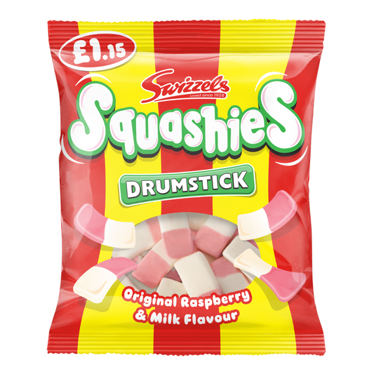 Squashies Raspberry & Milk Flavour | 120g Pouch